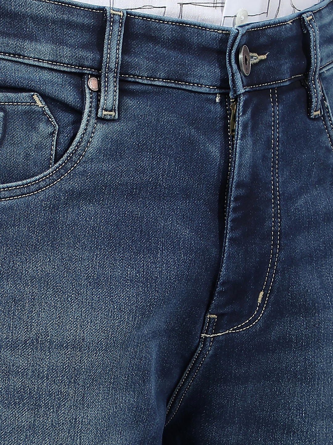 Numero Uno Men Faded Blue Jeans